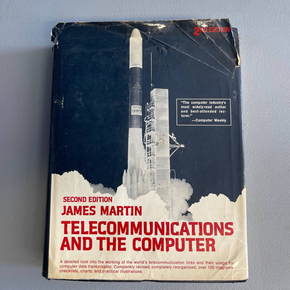 TELECOMUNICATIONS AND THE COMPUTER Second Edition by James Martin - Picture 1 of 4